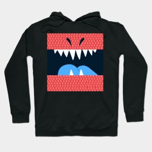 T-Rex Mouth in Red Hoodie